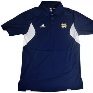 adidas Mens Adi-Zero Notre Dame Fighting Irish Polo Shirt New Small